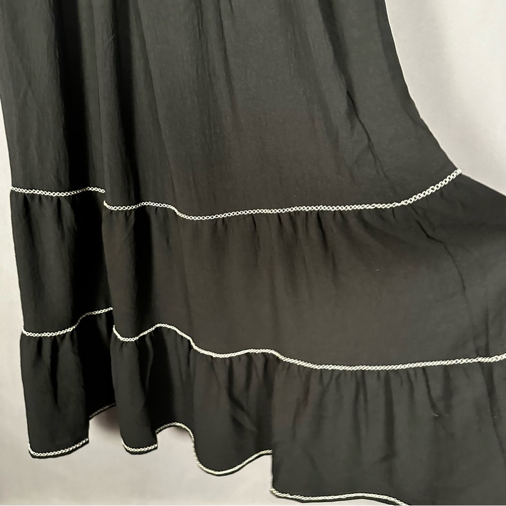 Max Studio black long maxi boho flowy‎ dress size S NWT - Picture 6 of 10